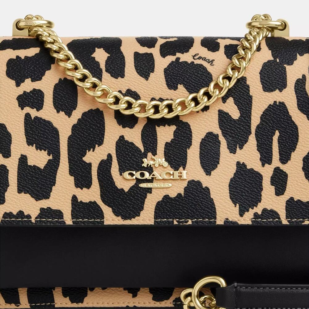 ❤️ Coach Klare Crossbody Bag With Leopard Print - Picture 6 of 10